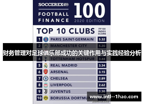 财务管理对足球俱乐部成功的关键作用与实践经验分析